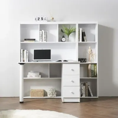 디포랙 서랍형 책상 책장 세트 1600