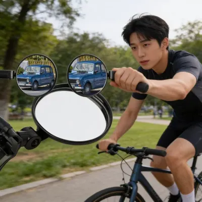 자전거 백미러 360도 회전 거울 로드바이크 MTB 사이클 라이딩 안전 확인 장치