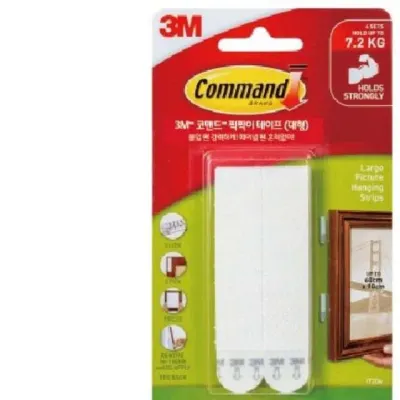 3M 코맨드 액자부착테이프 대 화이트 액자고정 무타공액자걸이