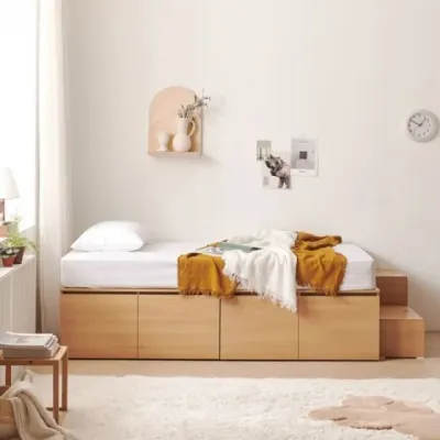 가구산책 수납침대Q 도어형 SET+본넬 매트리스 DN7082