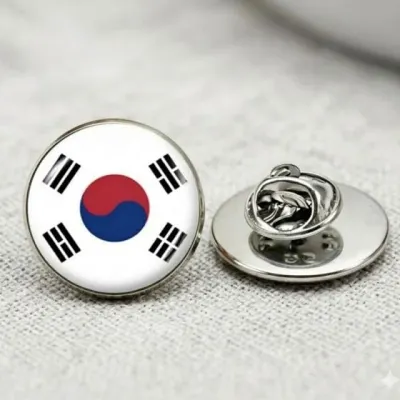 정장 국기배지 대한민국 태극기 라펠핀 옷깃핀 브로치 배지 싸더라 국기배지 애국배지 태극기옷깃핀
