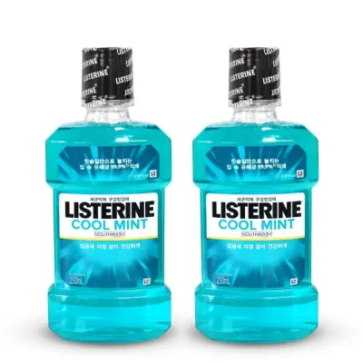 리스테린 쿨민트 입냄새제거 구강청결제 가글 250ml 2개