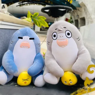 상어인형 Tiktok 상어는 닭 봉제 장난감 상어 인형 블루 그레이 봉제 인형 만화 어린이11