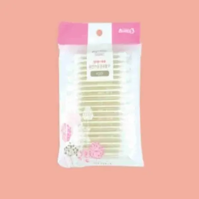 종이면봉 100P 5개 개별포장 유아용면봉 귀청소용품 유아귀이개