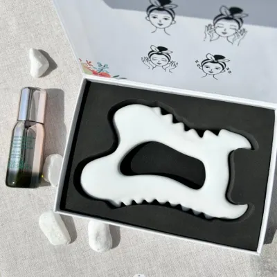 한국도자기 스크래치 페이스 통용 gua sha ceramic face massager