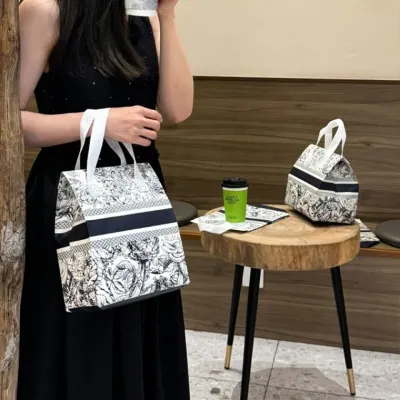 고급 일회용 은박 방수 도시락 간식 보온 보냉백