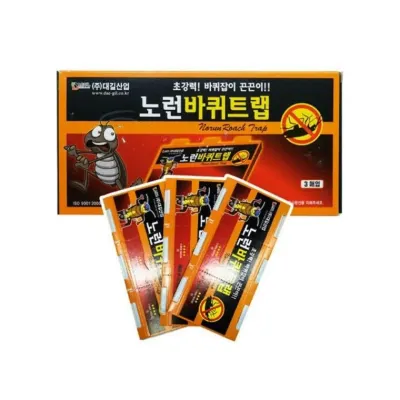 루미나D 바퀴트랩 3매입 노런 끈끈이 벌레약 잡이 청소 먼지제거
