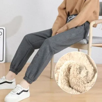 트레이닝 조거팬츠 기모 밴딩바지 여성 방한 추리닝 바지