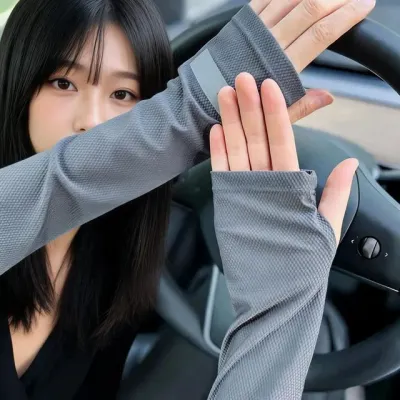 쿨토시 로고형 손가락 냉감 팔토시 여름 자외선차단 운전 실외 스포츠 야외 활동용
