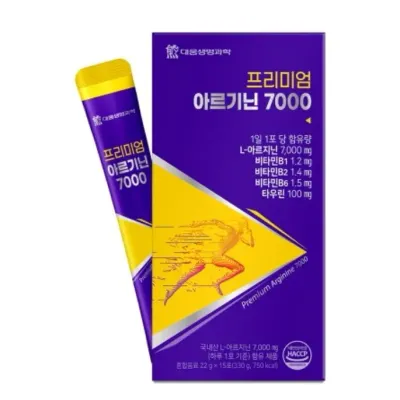 대웅생명괴학 프리미엄 아르기닌 7000 22g x 15포