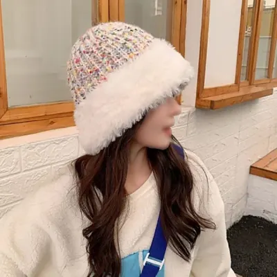 여성 보카시 니트비니 털모자 간절기 겨울 데일리 방한 모자