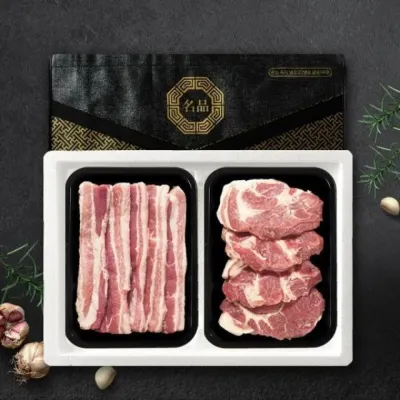 추석 명절 선물세트 고급 한돈 삼겹500g+목살 500g 선물세트