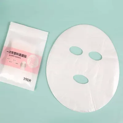 수분 보호 얼굴 비닐 마스크팩 시트 100매 홈피부관리 비닐얼굴팩