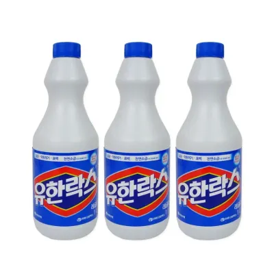 유한락스 1L(레귤러)-3개 살균 표백제 찌든때 묵은때 화장실청소 곰팡이