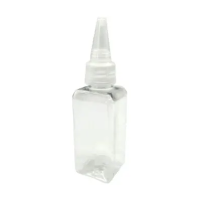 뾰족캡 소스공병 소분공병 사각 소분용기 50ml 투명