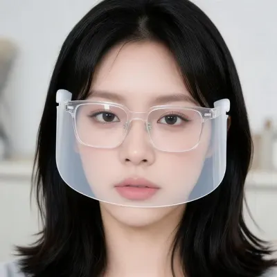 안면 투명 가림막 얼굴 바이저 안경형 비말 차단막 안면부 페이스쉴드
