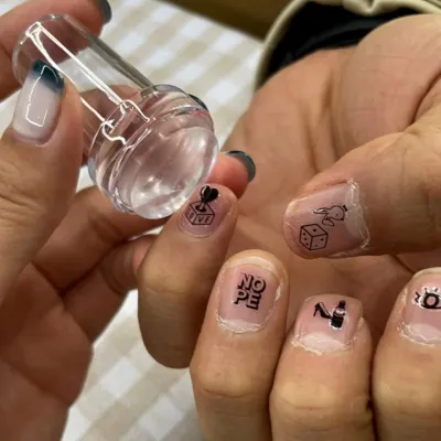 투명 실리콘 꾹꾹이 네일 스탬프