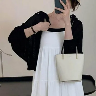 시스루 데일리 가디건 가오리 볼레로 간절기 크롭 여름