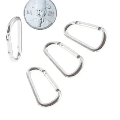삼각 알루미늄 카라비너 소형 알루미늄 카라비너 다용도 아웃도어 텐트용 캠핑용 4mm 경량 소지품 휴대용