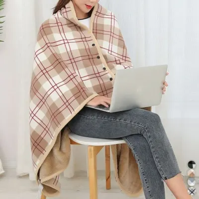 담요 입는 담요 담요 무릎담요 똑딱이 극세사 망토