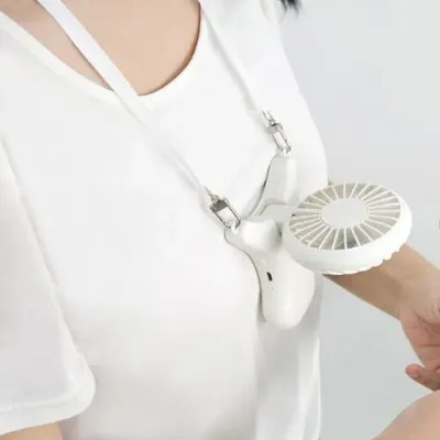 핸즈프리 휴대용 목풍기 목걸이선풍기 미니선 무선 목쿨러 쿨넥
