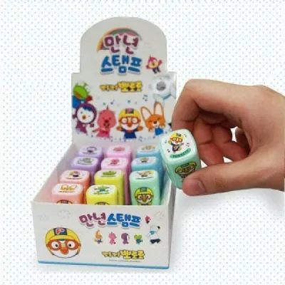 뽀로로 스템프 만년 미술놀이 세트(12입) 도장놀이 DIY완구 도장놀이