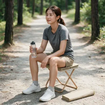 캠핑체어 보조의자 낚시의자 폴딩박스 거치대 발거치대 야외 휴식 솔로캠핑용품