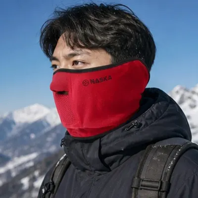방한 안면마스크 넥워머 오픈형 방풍보온 겨울 골프 러닝 사이클 야외활동