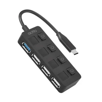 c 타입 usb 멀티 c 타입 개별 전원 고속 유선 노트북 휴대용 확장 멀티탭 스위치