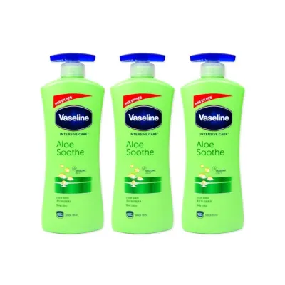 바세린 인텐시브케어 알로에수드로션(600ml)-3개 보습로션 바디로션 알로에로션