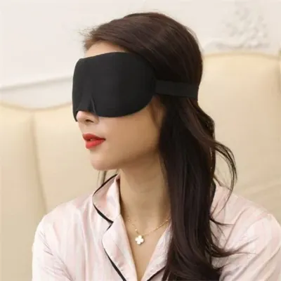 3d 수면 안대 암막 수면 안대 부드러운 편안한 신축성 스트랩 여행용 사무실