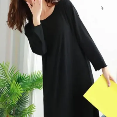 루즈핏 원피스 박시한 롱 드레스 편안한 홈웨어 외출룩 원피스