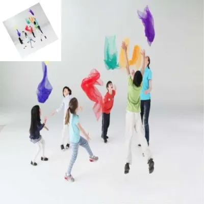 스카프세트 100x100 스카프놀이 색스카프 저글링스카프 무지개스카프