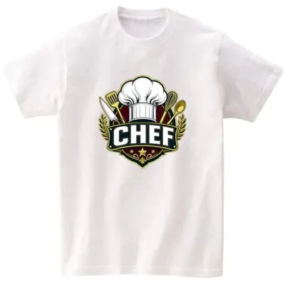 길단 반팔티 아시아핏 USA핏 축제 행사 스태프 CHEF AI 이미지 모든색상 전사이즈