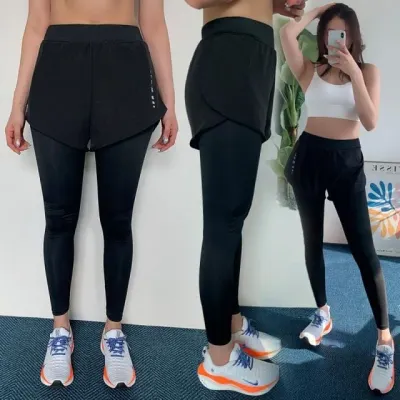 레깅스 반바지 일체형 투인원 쫄바지 포켓 스포츠웨어 운동복 하의