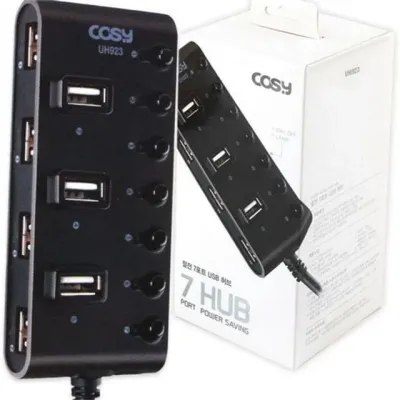 7 포트 usb 허브 usb 멀티 허브 절전형 7구 멀티포트 컴퓨터 노트북 스위치 절약 전력