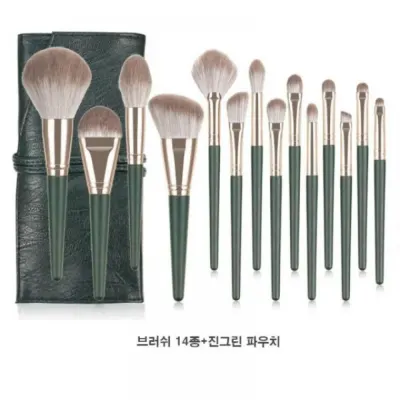 파우치증정 브러쉬세트14종 메이크업 미용 14종 화장 화장 세트