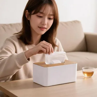 원목 우드 휴지커버 미니멀 감성 집들이 선물용 인테리어 데일리 사무실 홈카페