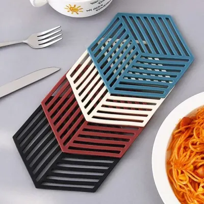 멀티 다용도 육각 티코스터 컵 냄비 카페 커피잔 받침 컵받침 차받침 냄비받침대 뜨거운냄비받침대 접시받