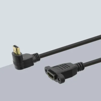 HDMI 연장 젠더 HDMI 상향꺾임 포트형 4K2K 60Hz 15cm