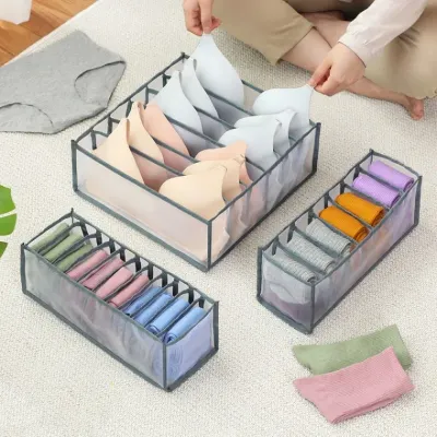 메쉬 칸막이 속옷 정리함 수납함 (6칸/7칸/11칸)