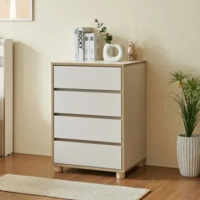 가구산책 서랍장 4단 500 (원목발 포함) DN7799