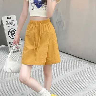 밴딩 치마바지 여름 캐주얼 반바지 스커트 허리밴딩