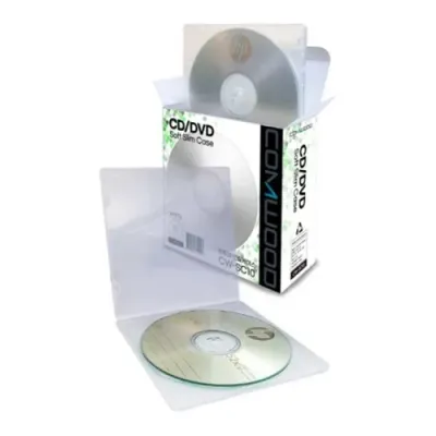 혜명잡화몰 컴우드 CD케이스 [연질] 반투명 슬림 CW-SC10 - 개 (1개입) CD보관케이스 CD보관함 CD정리함 DV