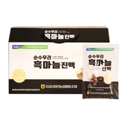 농협 순수우리 흑마늘진액 70ml 30포 흑마늘즙 엑기스 농축액 발효숙성 추출액 선물세트