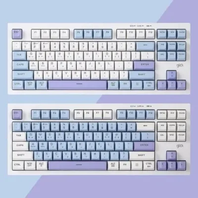 지클릭커 WK50 사일런스 M RGB 무소음 무선 87키 스카이시티