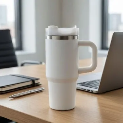 대용량 텀블러 600ml 스텐 손잡이 보온보냉