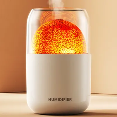 볼케이노 USB 무드등 가습기 250ml 탁상용 미니가습기