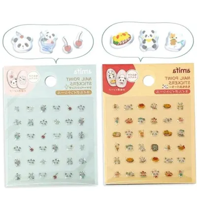 입체네일스티커 판다네일스티커 셀프네일 36P 2종