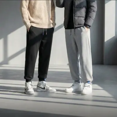 남성 봄 간절기 겨울 융기모 조거 트레이딩 방한 팬츠